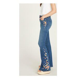 DRIFTWOOD KELLY BABY BOOT CITRUS MOD EMBROIDERED JEANS